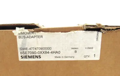 NEW SIEMENS 6SE7090-0XX84-4HA0 BUS ADAPTER 6SE70900XX844HA0