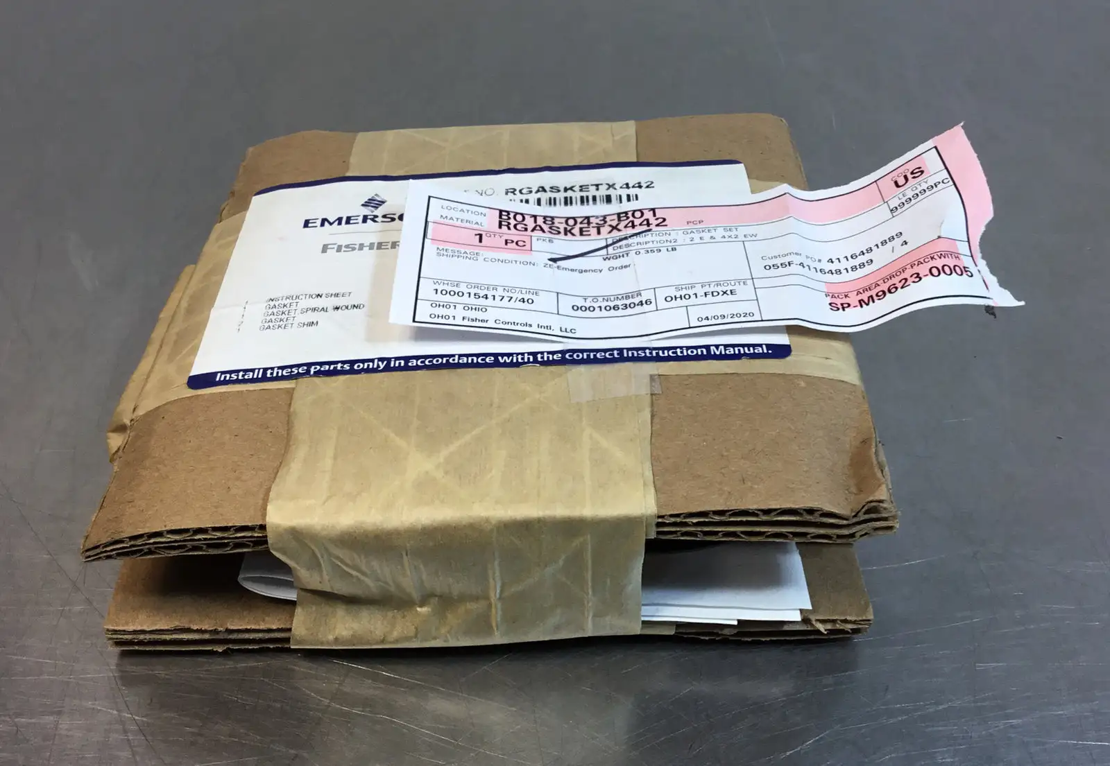 Used Fisher / Emerson _UNKNOWN_ Seals & Gaskets South Carolina US | Palmetto Automation #1271983