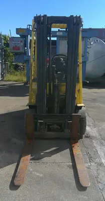 SPC9265  Forklift 4800 lbs. Hyster propane forklift model S50XM, cushion tires, 189" lift height