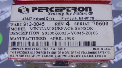 USED PERCEPTRON MINCAM SURFACE SENSOR