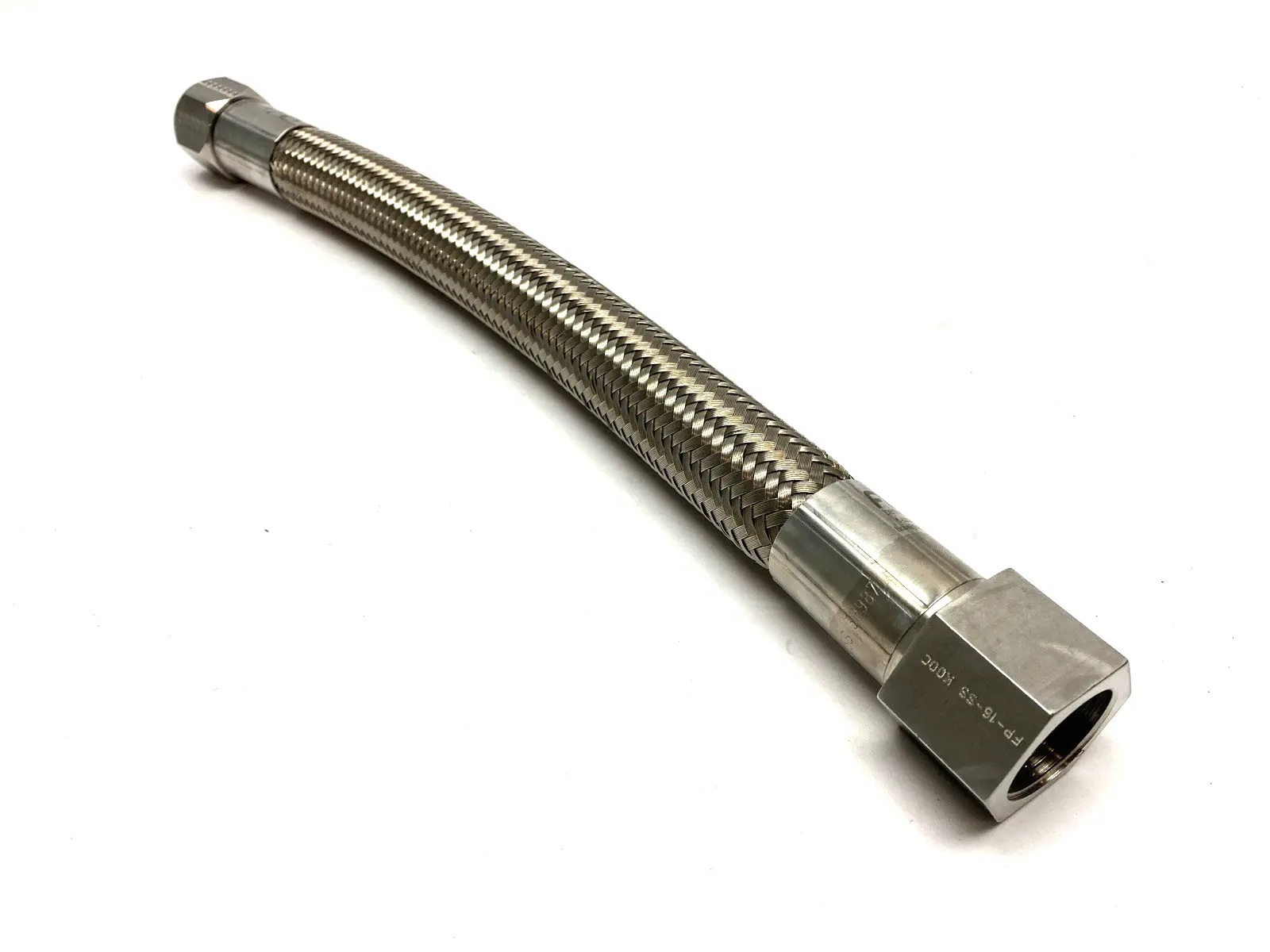 MBC-16-SS | Stainless Steel Braided Pipe 1" NPT 1' Overall Length SHELFWARE - New – Open box