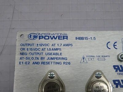 Used INTERNATIONAL POWER _UNKNOWN_ AC/DC Power Supplies Texas US | OCO Industrial #1626666