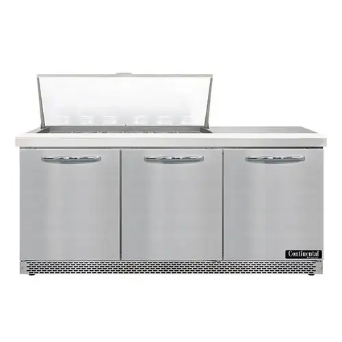 Continental SW72N18M-FB 72" Sandwich/salad Prep Table W/ Refrigerated Base, 115v