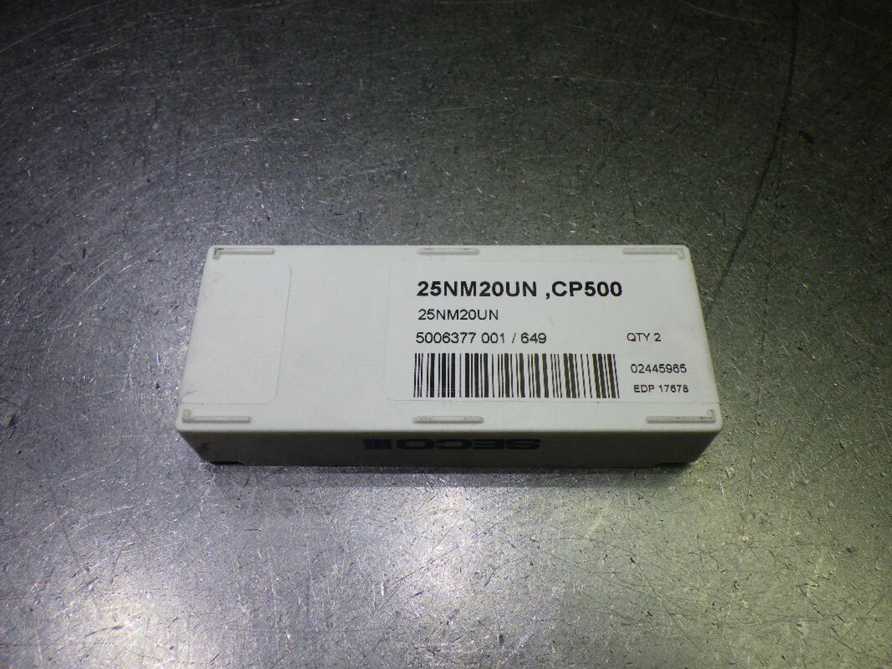 SECO Carbide Thread Mill Inserts QTY2 25NM20UN CP500 (LOC1988C)