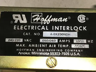USED HOFFMAN A-EK230NDH