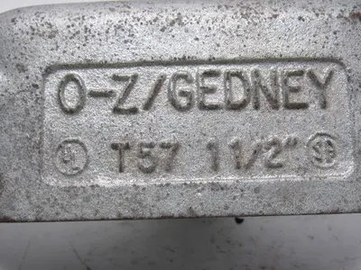 OZ Gedney T57 1-1/2" Type T Conduit Body W/O Cover