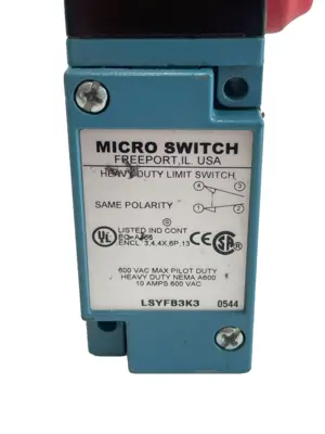 NEW HONEYWELL MICROSWITCH LSYFB3K3 HEAVY DUTY LIMIT SWITCH
