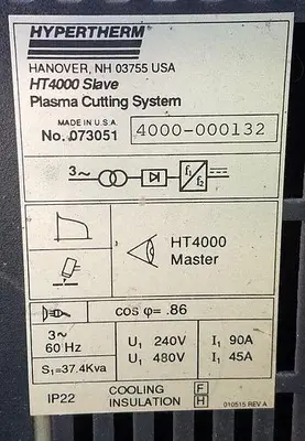 USED HYPERTHERM HT-4000