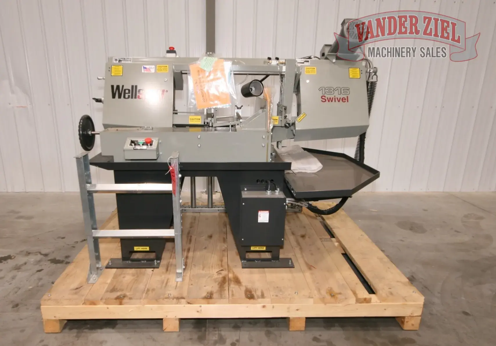 New | in-Stock WELLSAW 1316S Horizontal Band Saws Michigan US | Vander Ziel Machinery Sales #1541203