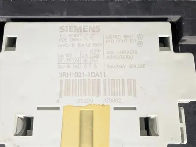 Siemens 3RT1466-6AP36 SIRIUS Electrical Contactor 400A 60-150HP 220-240V WT Used
