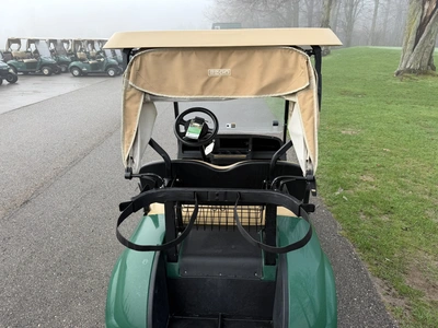 (1) 2019 E-Z-Go EFI golf cart with a Kawasaki gas engine, model 657061G01, includes canopy, fold-dow...