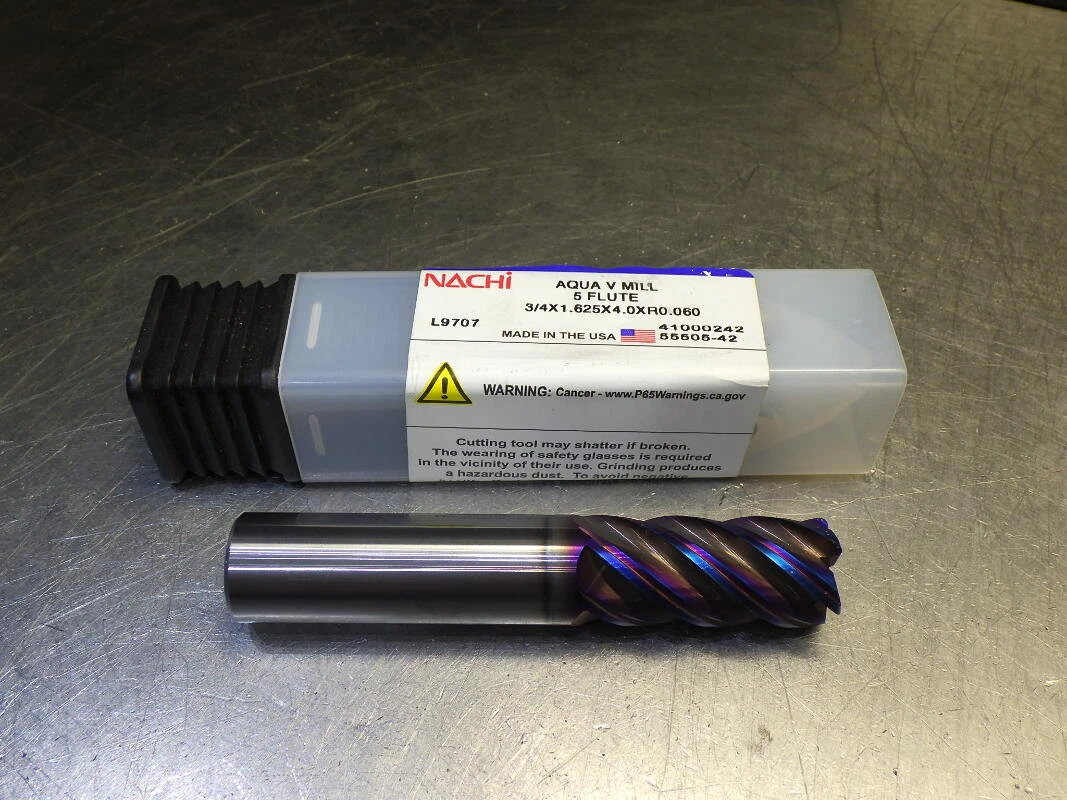 Nachi 3/4" 5 Flute Carbide Cr Endmill 3/4" Shank .06" R 41000242 (LOC3399)