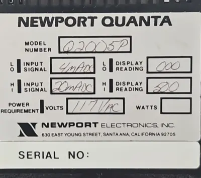 NewPort Quanta Q25005P Digital Panel Meter Loc4D26