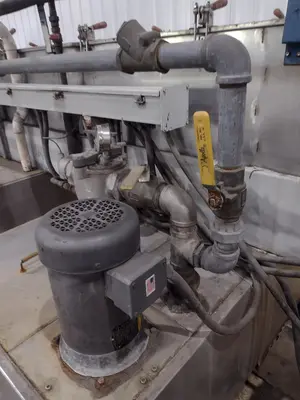 3 STAGE X 12" WIDE FLO-MATIC MODEL #C20-2-1BELT CONVEYOR STAINLESS STEEL HEATED PARTS WASHER: STOCK #17034