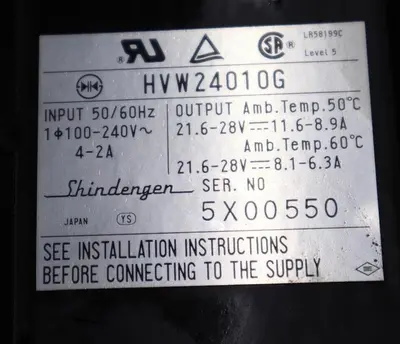 HONEYWELL MEASUREX 08656500 POWER SUPPLY MODULE REV C 240 V #L-377