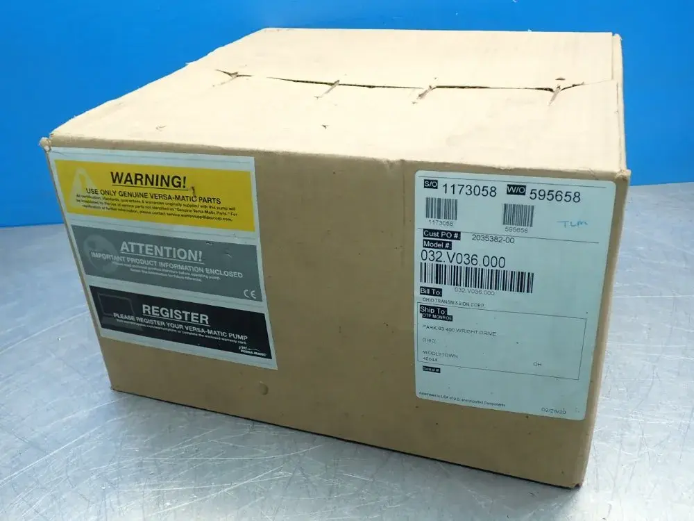 New | in-Stock VERSAMATIC 032.V036.000 Pumps Ohio US | HGR 24 #1089568