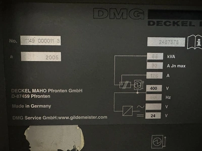 2005 DMG MORI DMC 125 U2 Horizontal Machining Centers | Liberty Machine Works LLC (8)