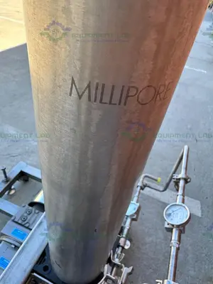 Used MILLIPORE FILTRATION SYSTEM W/ WAUKESHA CHERRY 030 ROTARY LOBE PUMP 5 HP Filtration Equipment California US | Equipment Lab #1364702