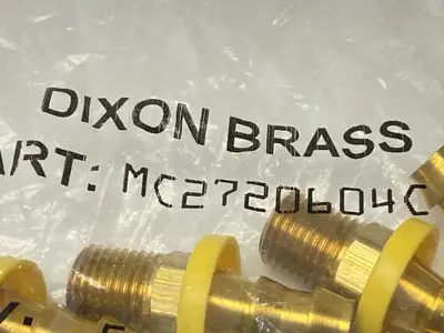 NEW DIXON PUSH-ON HOSE BARB ADAPTER 1/4" NPT X 3/8" HOSE ID LOT OF 9