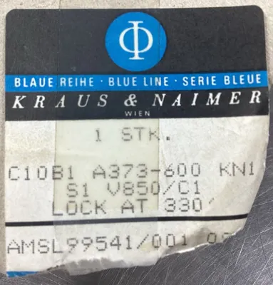 Kraus & Naimer C10B A373-600 Selector Switch 4D-27