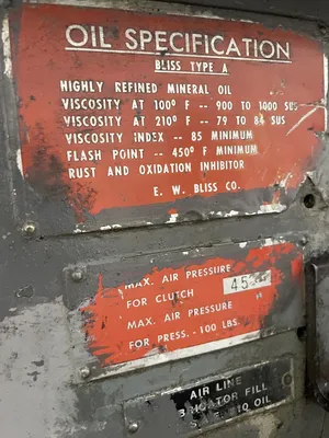 Used BLISS C-110 O.B.I. Presses California US | Wheeler Machinery Sales #68384