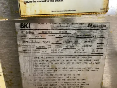 152-0815 BKI LGF-F Natural Gas Pressure Fryer with Filter System