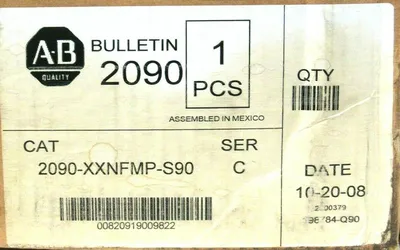 NEW ALLEN BRADLEY 2090-XXNFMP-S90 FEEDBACK CABLE SER.C 2090XXNFMPS90