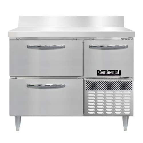 Continental DFA43NSSBSD 43" W Worktop Freezer W/ (2) Sections, (1) Door, (2) Drawers, 115v