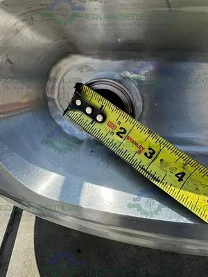 USED DCI 400 LITER STAINLESS STEEL JACKETED REACTOR MIXING TANK  45 PSI