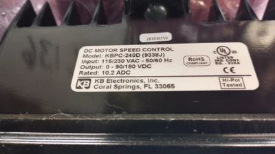 USED KB ELECTRONICS KBPC-240D + BRACKET