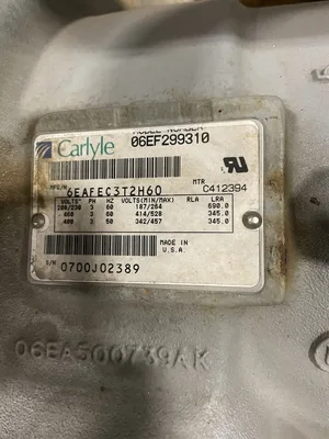 Carlyle/Carrier 06EF299310 Semi-Hermetic Refrigeration Compressor 40HP 3PH