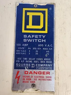USED SQUARE D H-363AWK