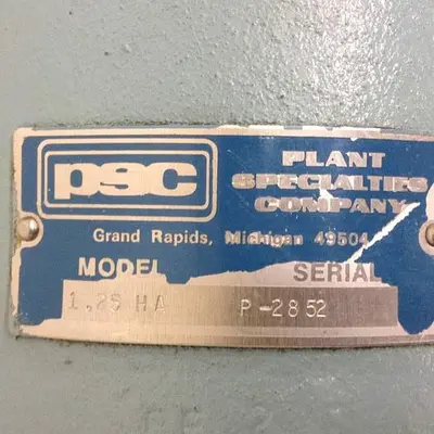 USED PSC INC 1.25 HA