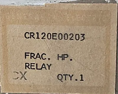 GE CR120E00203 RELAY. Loc4A7
