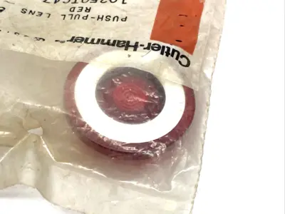 10250TC47 | Eaton  Illuminated Push-Pull Operator Lens, Red, 40mm LOT OF 2 - New