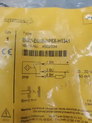 TURCK Bi2U-EG08-AP6X-H1341 Proximity Switch Sensor. 5E-34/4