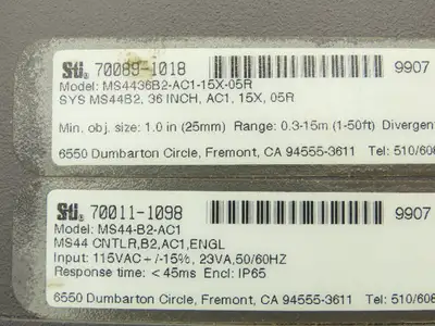 Sti Inc MS4400B-2 Mini Safe Safety Light Curtain Controller Module 115VAC