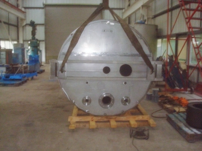 4500 L S/S Zero Pressure Jktd Encl Tank