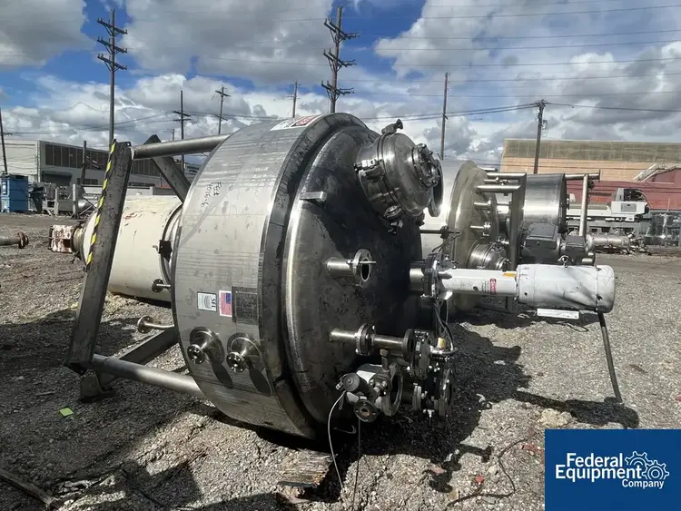 Used Stainless Fabrication 700 Gal SFI Mix Kettle, 316 S/S, 15/150# Stainless Steel Tanks Ohio US | Federal Equipment Company #126749