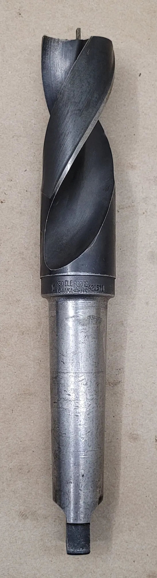 USED Cle-Forge 1-39/64” HSS Twist Drill