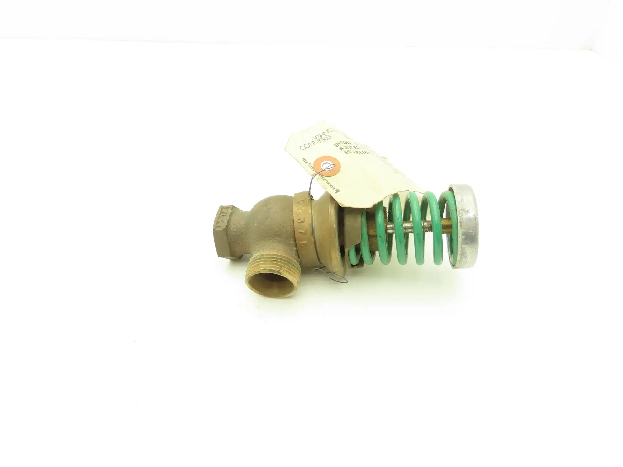 Johnson Controls V-3752-6007 1/2" Steam Union Angle Valve 3-6 PSI *READ*