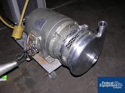 USED Tri-Clover 2" x 1.5" x 8" Tri Clover Centrifugal Pump, S/S, 5 HP