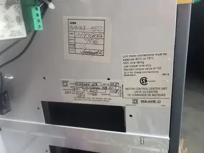 USED SQUARE D MODEL 6