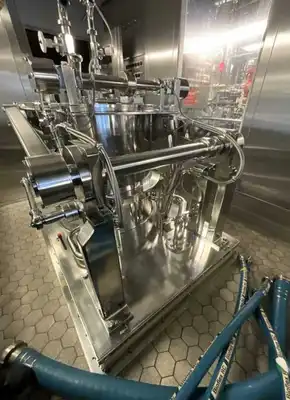 Ellerwerk 734 C cGMP perforate basket centrifuge, 316SS.