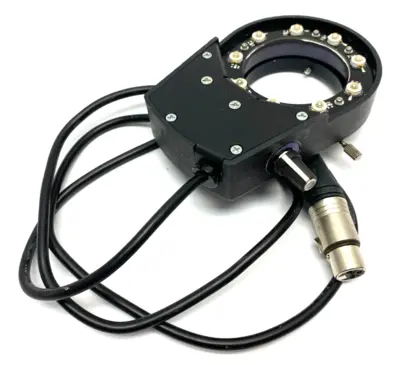 USED O.C. WHITE MICRO-LITE ULTRAVIOLET LED RING ILLUMINATOR