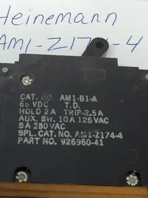 Used HEINEMANN AM1-Z174-4 Miscellaneous Equipment (Electrical & Power) | Surplus Asset Holdings #1198410