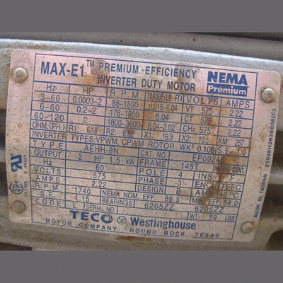 USED GALIGHER PUMPS 1.5SAA1200X24