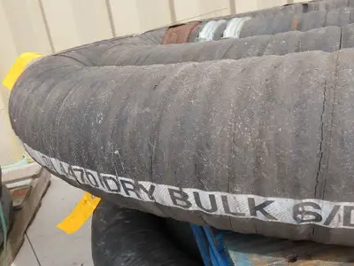 Jason 4470 Dry Bulk Material Suction Hose 5" ID x 24' Gum Rubber 75 PSI