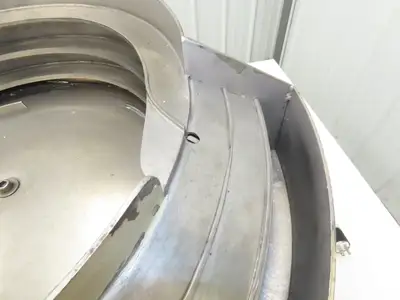 18" Vibratory Bowl Parts Feeder 115V Magnetic Coil Stainless 7/8" Wide Product