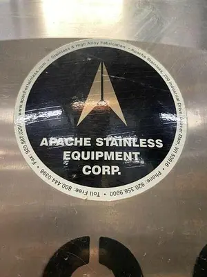 USED APACHE APACHE 1400 LITER STAINLESS STEEL PRESSURE VESSEL SINGLE WALL TANK W/ CONTROLLER